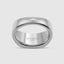18k white gold minimalist pinky ring, perfect for modern men