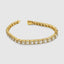 Clustered Diamond Tennis Bracelet With Solitaires