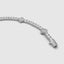 Four-leaf clover diamond tennis bracelet in 18k white gold