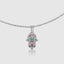 Hamsa Hand Necklace with Evil Eye for Protection