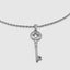 Gold Lucky Charm Necklace featuring a Four-Leaf Clover Key design