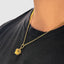 DVNCI Luxury Gold Crown Pendant Necklace with Gift Packaging