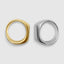 White gold pinky ring for men with modern minimalist appeal
