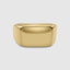 Refined yellow gold chunky ring with sleek minimalist design
