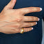Solid 18k gold men’s ring with DVNCI engraved design