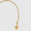 Unisex Crown Charm Necklace in Yellow Gold