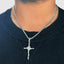 Rose & Cross Pendant With Chain