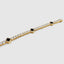 Four Leaf Black Clover Diamond Tennis Bracelet