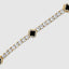 Four Leaf Black Clover Diamond Tennis Bracelet