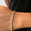 Clustered Diamond Tennis Bracelet With Solitaires