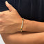 Four Leaf Black Clover Diamond Tennis Bracelet