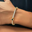 Four Leaf Black Clover Diamond Tennis Bracelet