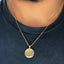 High-quality gold signature pendant necklace