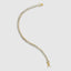 Unisex yellow gold diamond tennis bracelet styled for everyday wear