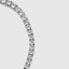 White gold diamond tennis chain bracelet with continuous sparkle