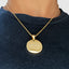 Designer pendant necklace in 18k gold by DVNCI