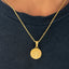 Classic Saint Christopher necklace for men or women, symbol of guidance and faith