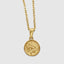 18K gold Saint Christopher pendant necklace for men and women, Catholic religious jewelry