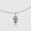 Hamsa Hand Necklace with Evil Eye for Protection