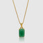18k gold jade pendant necklace for men and women by DVNCI