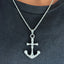 Anchor and skull necklace chain for elegance and individuality