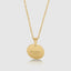 Elegant 18k gold signature pendant necklace for men