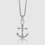 Luxury anchor and skull chain necklace for sophisticated men