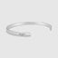 Classic look of minimalist 4mm cuff bracelet, ideal for casual and formal occasions