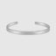 High-polish finish of minimalist 4mm cuff bracelet for an elegant and refined touch