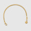 Minimalist herringbone chain bracelet in 18k gold for men and women