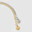 Modern herringbone chain bracelet in 18k gold, unisex jewelry