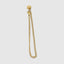 Refined 3mm chain bracelet in 18k gold, elegant unisex design