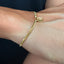 Modern men’s 18K gold Cuban bracelet, 3mm chain design