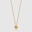 Elegant unisex Saint Christopher charm necklace in gold, ideal faith-based jewelry gift