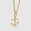 DVNCI anchor and skull necklace with chain, premium design